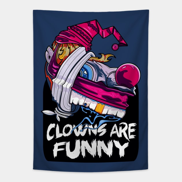 Clown Tapestry by Frajtgorski