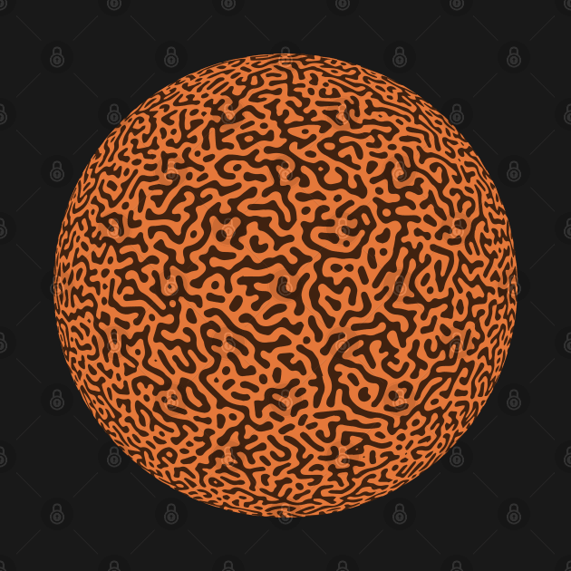 Turing Pattern Sphere (Orange) by John Uttley