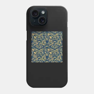 Black Damask Pattern Phone Case