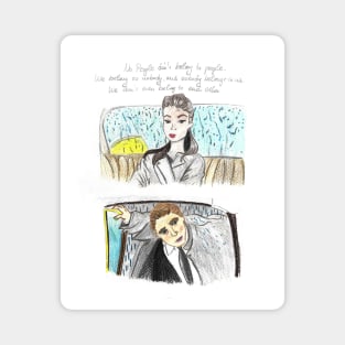 Breakfast at Tiffanys Holly Golightly Quotes Magnet