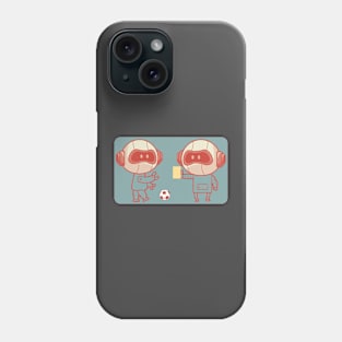 Robot football club, funny robot. Phone Case