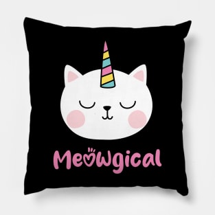 MEOWGICAL UNICORN CAT kitty Pillow