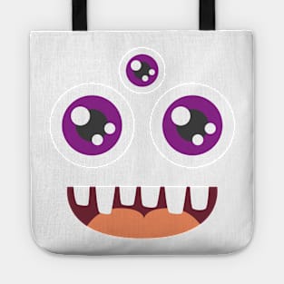 Funny Scary Monster Costume Halloween For Kids Tote