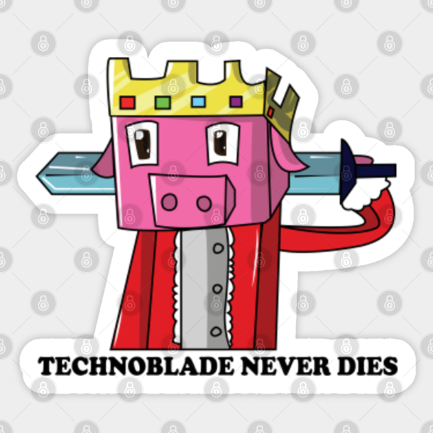 Techno King Minecraft-Technoblade - Technoblade Sticker