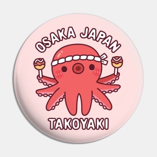 Cute Octopus Osaka Japan Takoyaki Food Pin