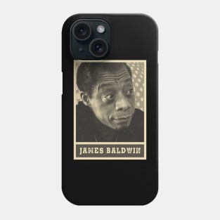 brown cream James Baldwin Phone Case