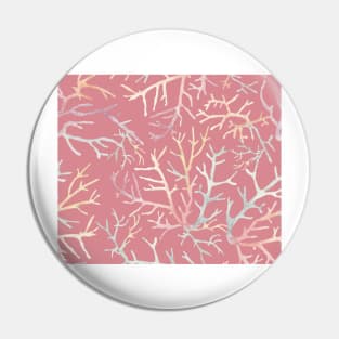 Burgundy corals Pin