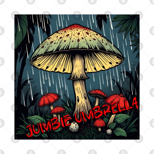 JUMBIE UMBRELLA – FULL COLOUR – FETERS AND LIMERS – CARIBBEAN FOLKLORE EVENT DJ GEAR by FETERS AND LIMERS