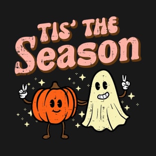 Halloween Fall Tis The Season Costume Women Girls Kids T-Shirt