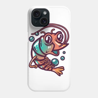 Krill in orange and blue Phone Case