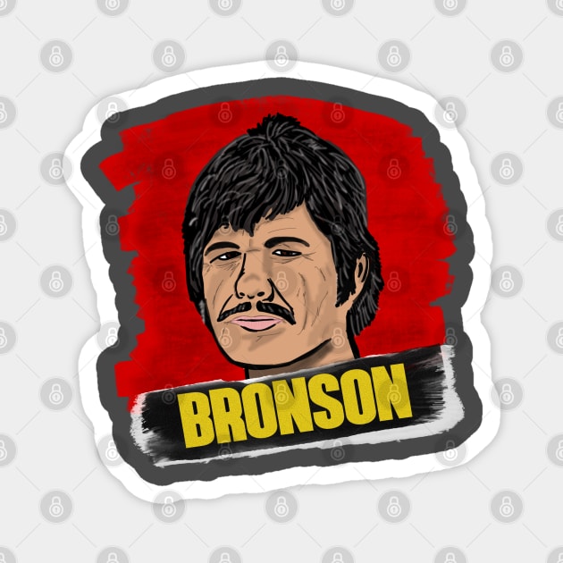 Charles Bronson Magnet by TL Bugg