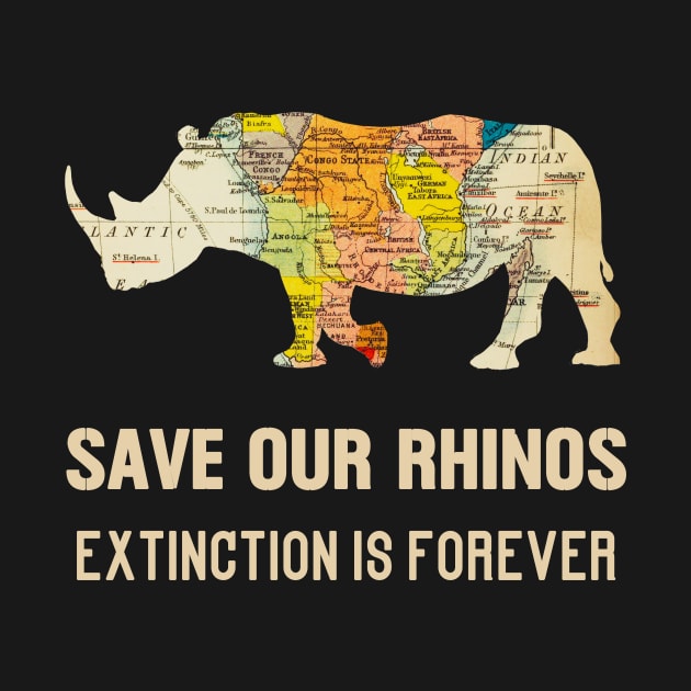 Save our Rhinos, Extinction is Forever by scotch