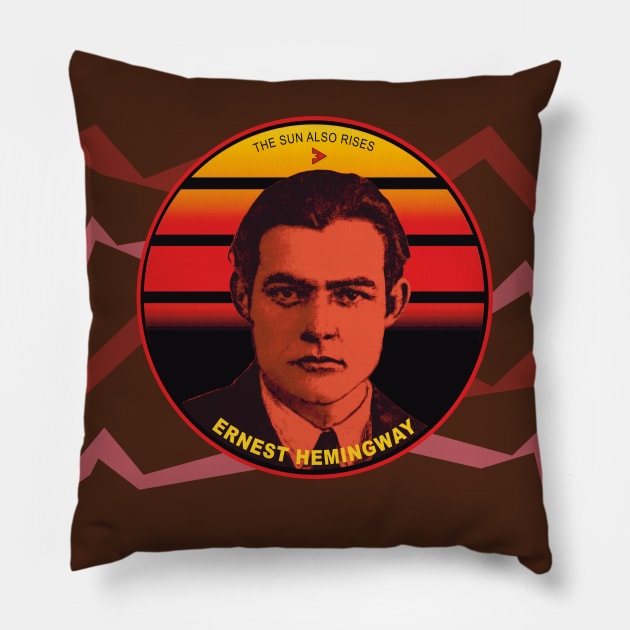 Ernest Hemingway - The Sun Also Rises Pillow by Exile Kings 