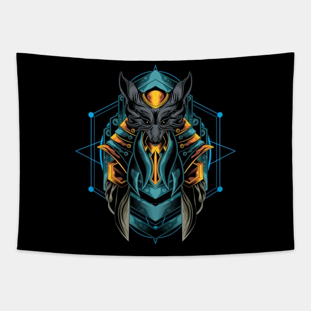 cool anubis Tapestry by sugiartoss_