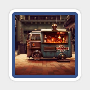 Steampunk Tokyo Ramen Food Truck Magnet