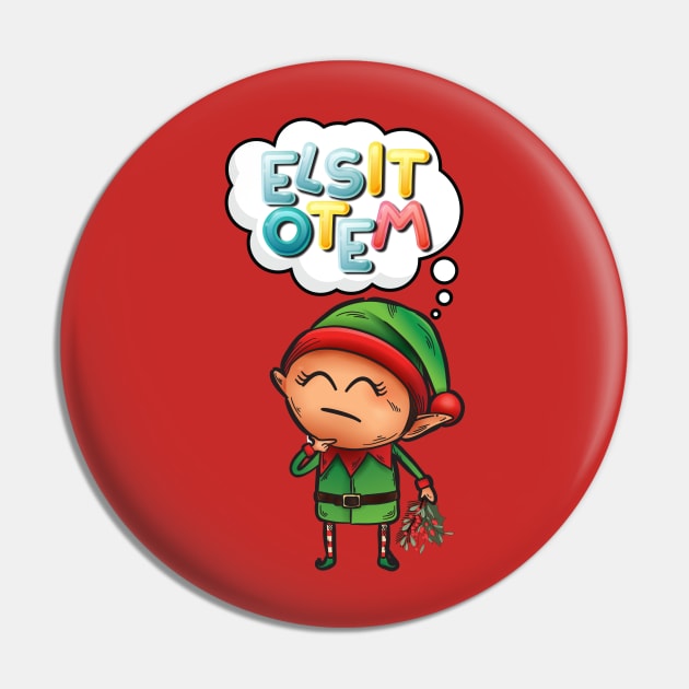 CHRISTMAS KAWAII ELF: Mistletoe Anagram Solver Pin by Jake, Chloe & Nate Co.