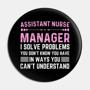 Cute Assistant Nurse Manager Medical Nursing Women Pin