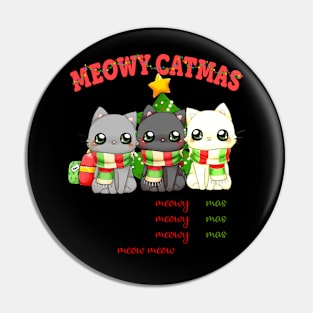 We Wish You A Meowy Christmas Pin