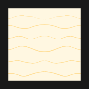 Pastel Yellow Waves T-Shirt