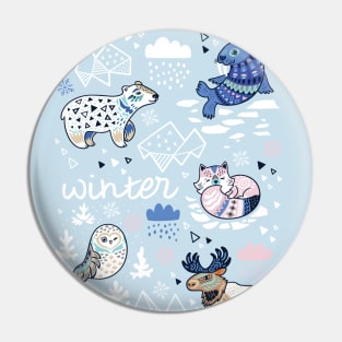 Polar animals Pin