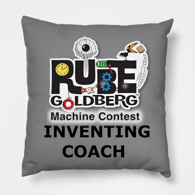 RGMC - Inventing Coach - Black letters Pillow by Makersville-Long Beach