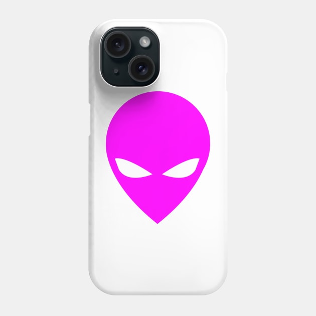 Pink Alien Phone Case by Wickedcartoons