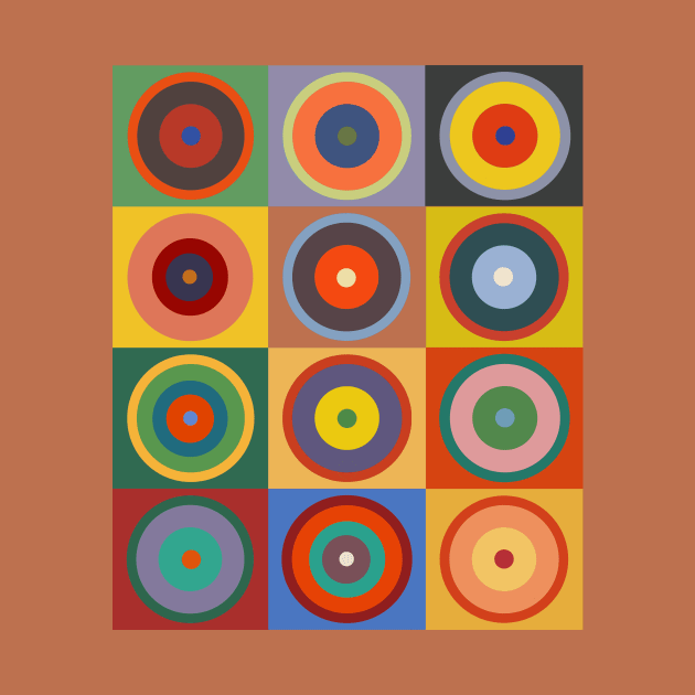 Op Art #24 Kandinsky Colors by RockettGraph1cs