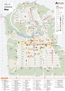 Adelaide - Australia - City Center Map - HD Magnet