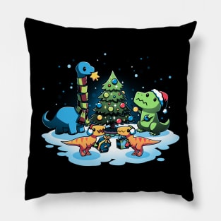 A Very Dino Christmas Pillow