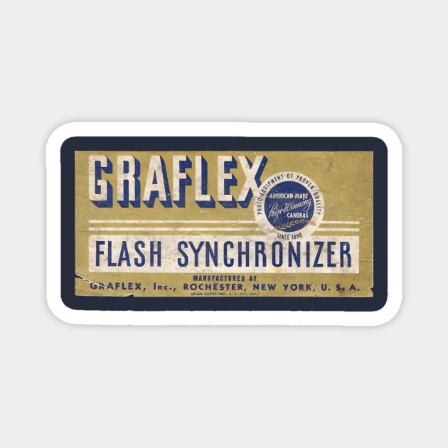 Vintage Graflex Sticker Magnet by DarkLyte