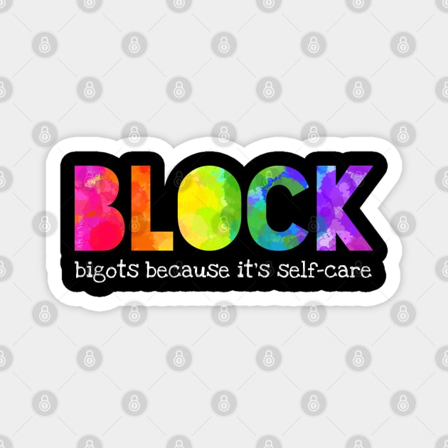 Block bigots Magnet by Art by Veya