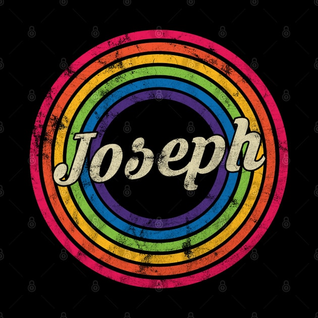 Joseph - Retro Rainbow Faded-Style by MaydenArt