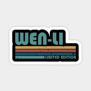 Proud Limited Edition Wen-li Name Personalized Retro Styles Magnet