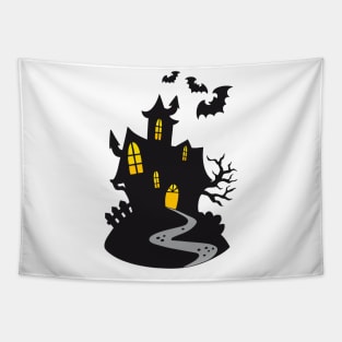 Halloween Fun-Spooky Castle Tapestry