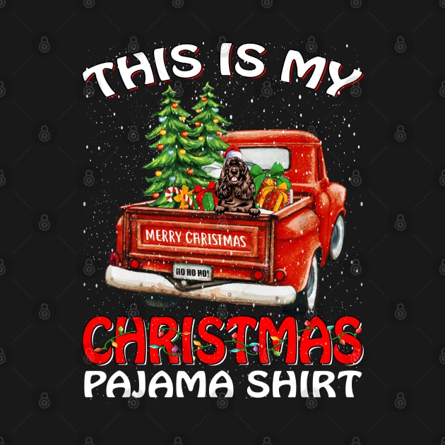 This Is My Christmas Pajama Shirt Cocker Spaniel Truck Tree by intelus