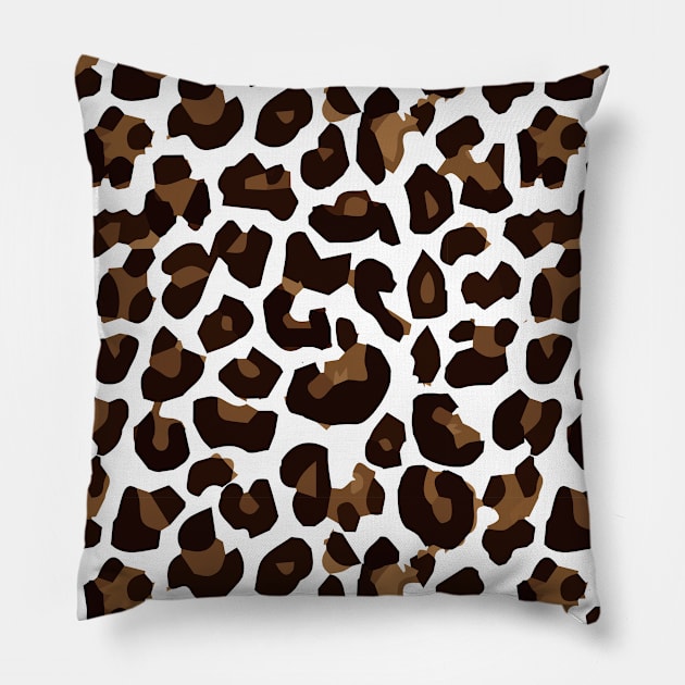 Leopard Skin Animal Patterns Pillow by JoeColors