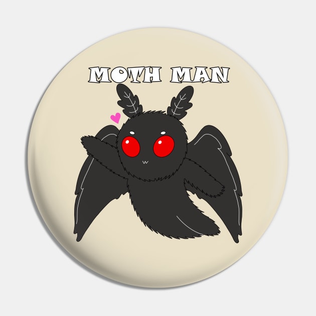 Chibi Mothman Pin by garciajey