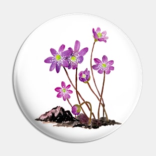 January 5th birthday flower Pin