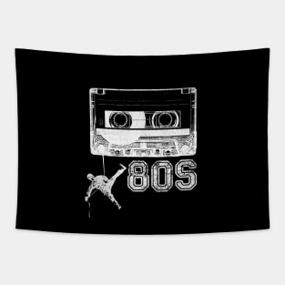 80s Cassette tape shirt Tapestry