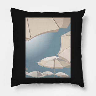 Beach Minimalist Illustration Pillow