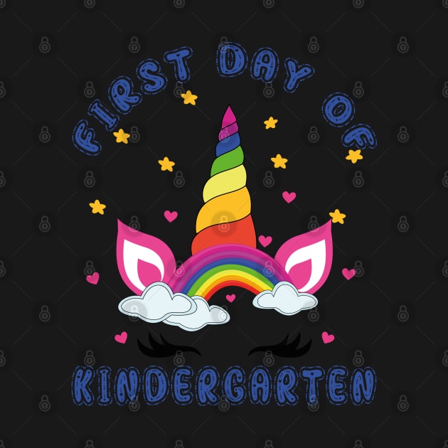 Bonny Unicorn and Rainbow | First Day of Kindergarten by Estrytee