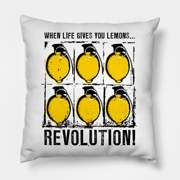 Lemon Revolution Pillow by Stationjack