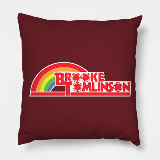 Brooke Tomlinson "Reading Rainbow" Pillow by DansLogoShop