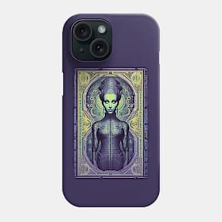 Alien Princess on Cosmic Currency Phone Case