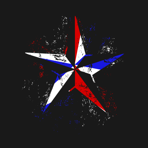 American Flag Nautical Star by MellowGroove