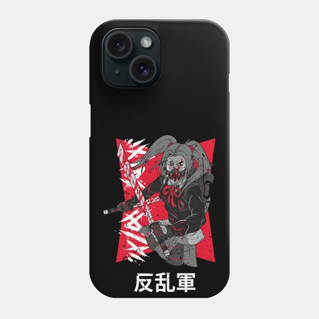 Japanese Rebel Army Martial Arts Fighter Vintage Distressed Design Phone Case by star trek fanart and more