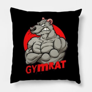 gymrat | gym lovers t-shirt | gym motivation quote | gym hoodies | gym buddy t-shirts Pillow