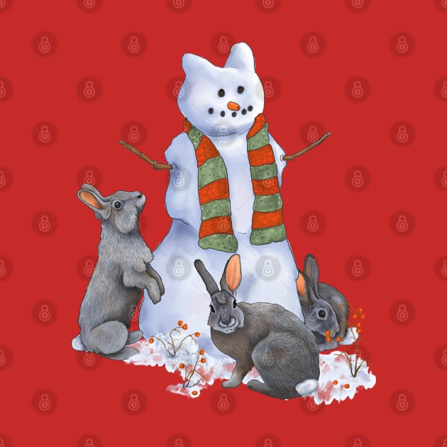 Frosty the Snow Bunny by Julie Townsend Studio