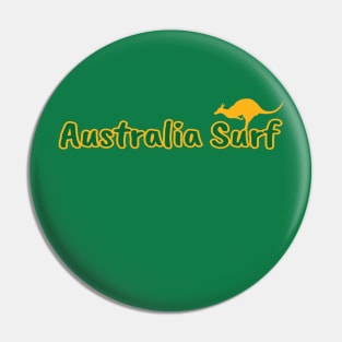 Australia Surf Gold & Green Pin