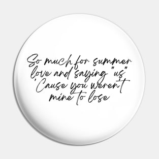 August lyrics Pin